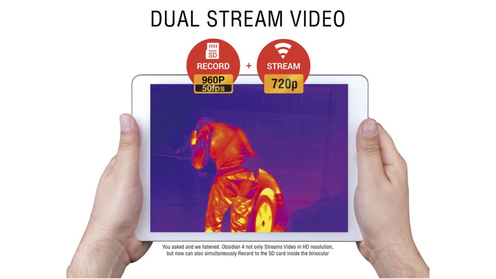 ATN Binox-4T 640-1-10x Thermal Binocular, Black / Grey, TIBNBX4641L