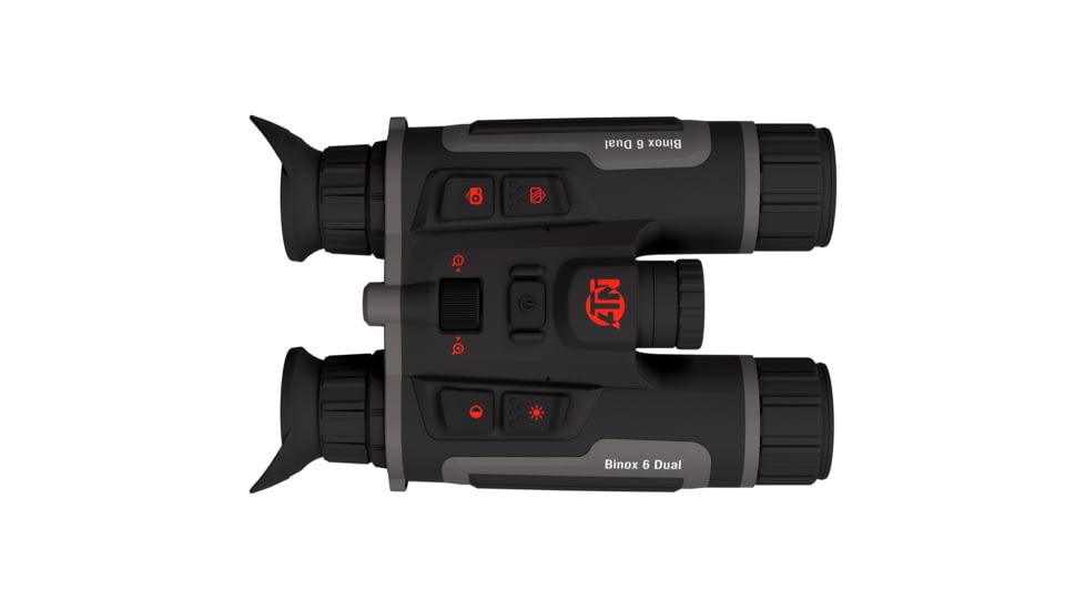 ATN Binox 6 Dual Multispectral 6-48x25mm Thermal Imaging Binocular w/Built-in Laser Rangefinder, 50 Hz, 256x192, Black, MSBNB6225A