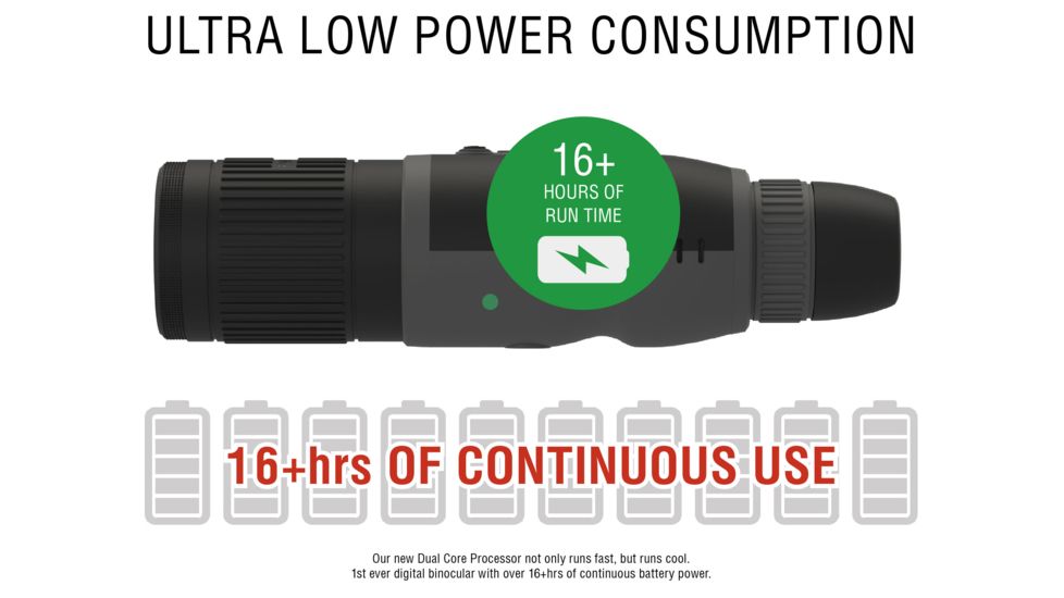 ATN Binox-THD 384-4.5-18x Thermal Binocular, Black / Grey, TIBNBX4384L