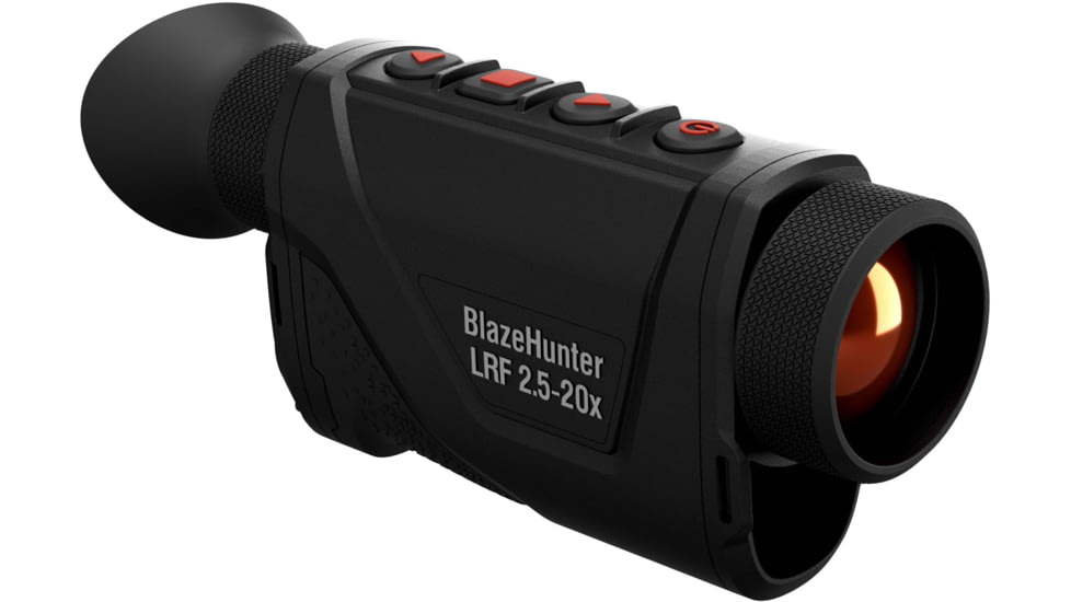 ATN BlazeHunter Pro 2.5-20x35mm Thermal Monocular w/Built-in Laser Rangefinder, 50 Hz, 640x512, Black, TIMNBLH635LRF