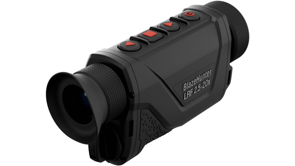 ATN BlazeHunter Pro 2.5-20x35mm Thermal Monocular w/Built-in Laser Rangefinder, 50 Hz, 640x512, Black, TIMNBLH635LRF