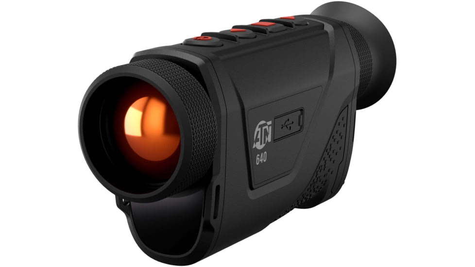 ATN BlazeHunter Pro 2.5-20x35mm Thermal Monocular w/Built-in Laser Rangefinder, 50 Hz, 640x512, Black, TIMNBLH635LRF