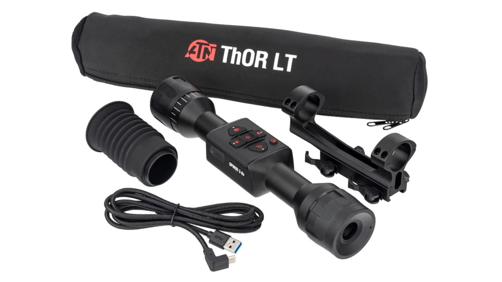 ATN OPMOD Thor LT 320, 3-6x, 25mm Thermal Imaging Rifle Scope, Black, TIWSTLT325O