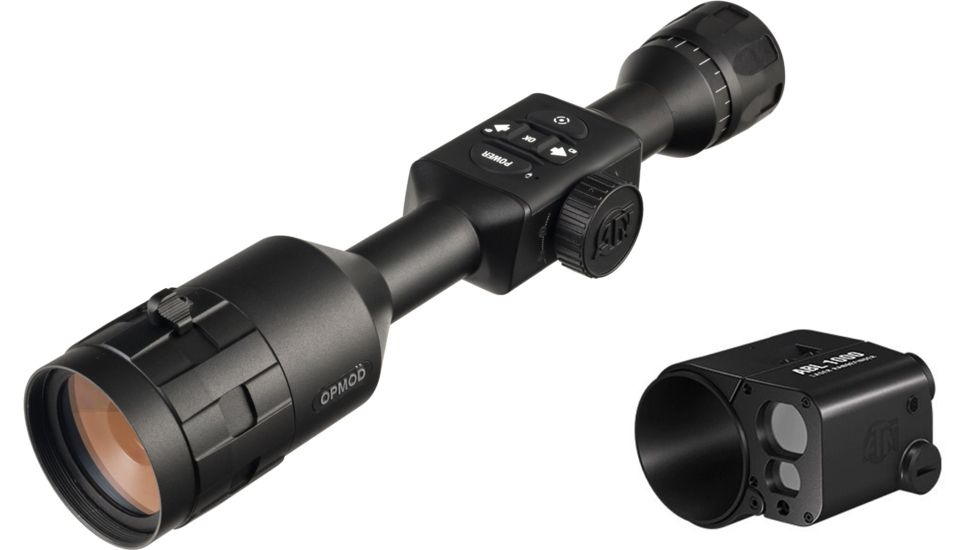ATN OPMOD X-Sight 4K Pro 3-14x Smart Ultra HD Day/Night Hunting Rifle Scope w/ ATN 1,000yd Auxiliary Ballistic Laser Rangefinder