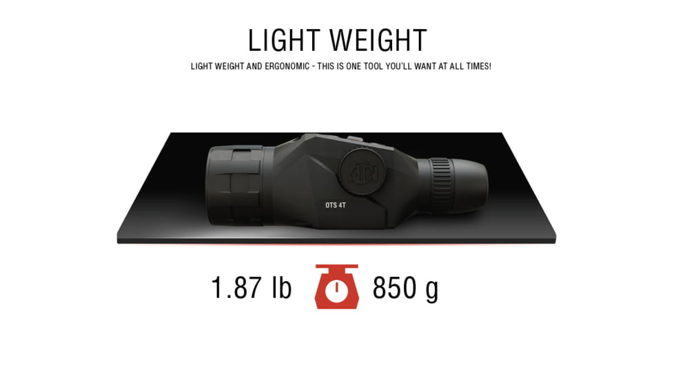 ATN OTS 4T, 2-8x, 384x288, Thermal Viewer w/ Full HD Video rec, WiFi, Smooth zoom, iOS/Android Controlling App, Black, TIMNO4382A