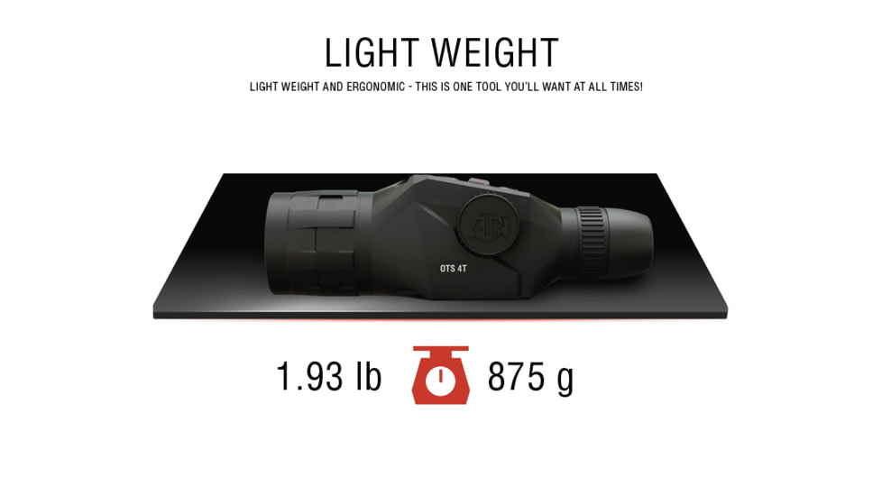 ATN OTS 4T, 4.5-18x, 384x288, Thermal Viewer w/ Full HD Video rec, WiFi, Smooth zoom, iOS/Android Controlling App, Black, TIMNO4384A