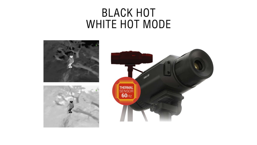 ATN OTS LT 160 3-6x Thermal Viewer, 25mm, 160x120, Black, TIMNOLT136X