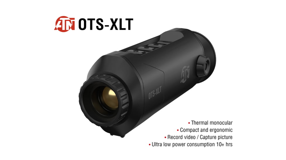 ATN OTS-XLT 2-8x Thermal Viewer, 19mm, 160x120, Black, TIMNOXL119X