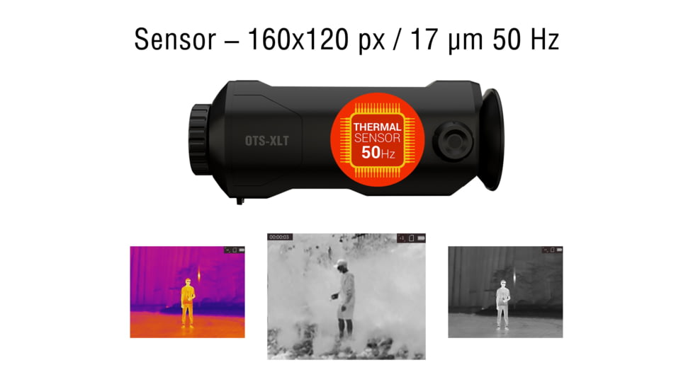 ATN OTS-XLT 2-8x Thermal Viewer, 19mm, 160x120, Black, TIMNOXL119X