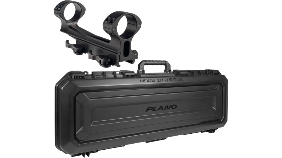 ATN Scope Mounting System Quick Detach 1-PC Base and Ring Combo &amp; Plano Molding All Weather Rifle Case