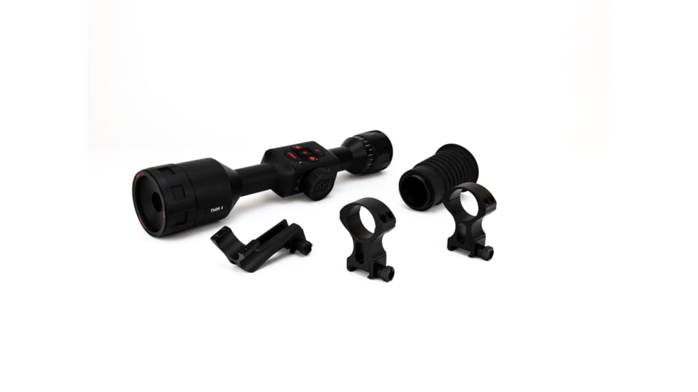 ATN ThOR 4, 384x288 Sensor, 1.25-5x Thermal Smart HD Rifle Scope w/WiFi, GPS, Black, TIWST4381A