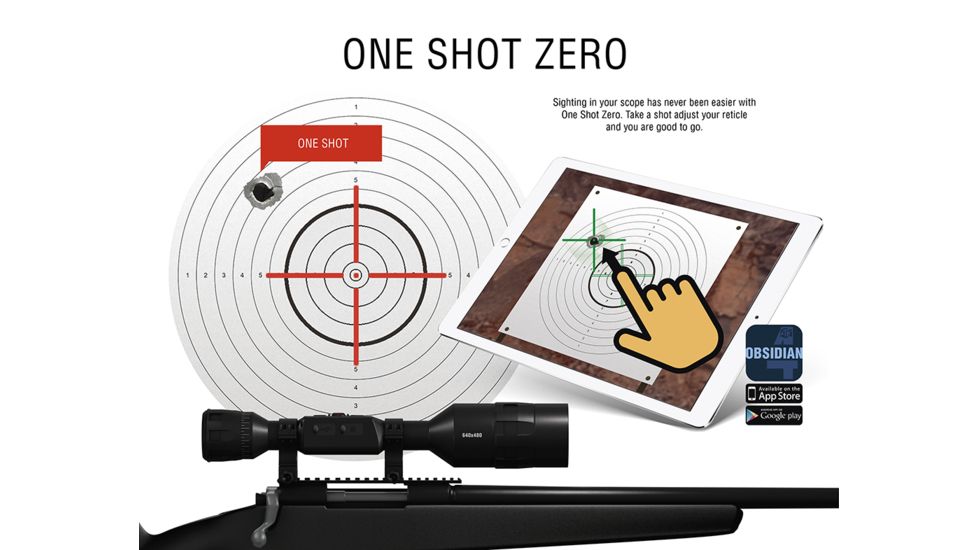 ATN ThOR 4 Thermal Smart HD Rifle Scope, 2-8x25mm, Black, TIWST4382A