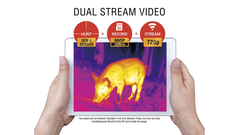 ATN ThOR 4 Thermal Smart HD Rifle Scope, 7-28x75mm, Black, TIWST4387A