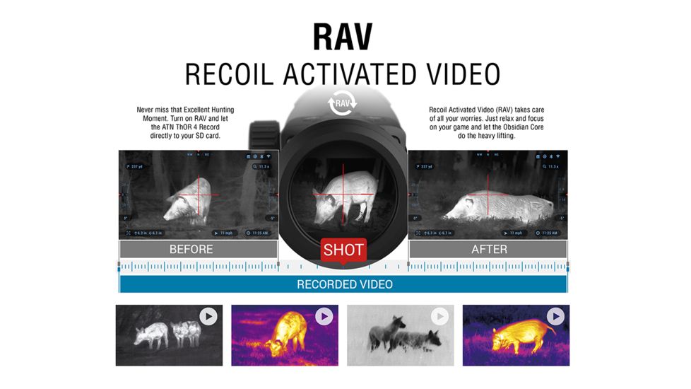 ATN ThOR 4 Thermal Smart HD Rifle Scope, 2.5-25x50mm, Black, TIWST4643A