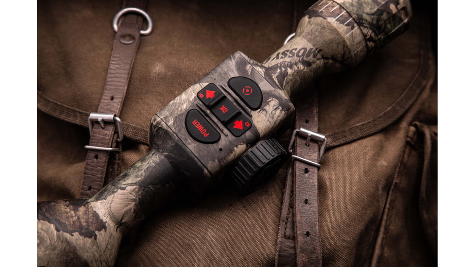 ATN ThOR 4 Thermal Smart HD Rifle Scope, 2.5-25x50mm, Mossy Oak Elements Terra, TIWST4643AET