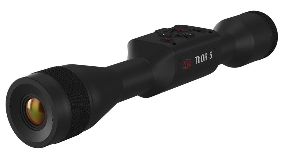 ATN Thor 5 4-16x 320x240 12 Micron Smart HD Thermal Rifle Scope, 30mm Tube w/ Gen 5 Sensor, Multiple Patterns &amp; Color Options Reticle, Black, TIWST5325A