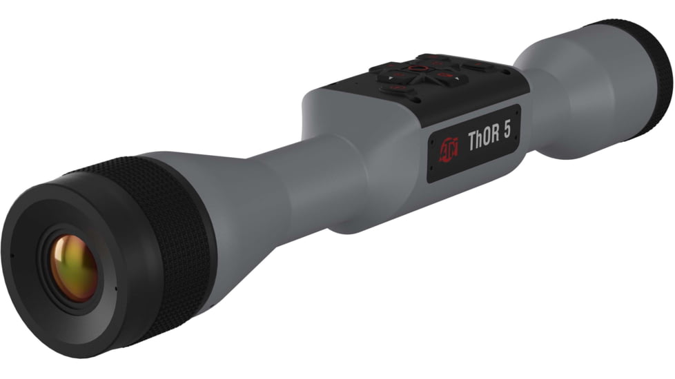 ATN Thor 5 4-16x 320x240 12 Micron Smart HD Thermal Rifle Scope, 30mm Tube w/ Gen 5 Sensor, Wolf Grey, TIWST5325AWG