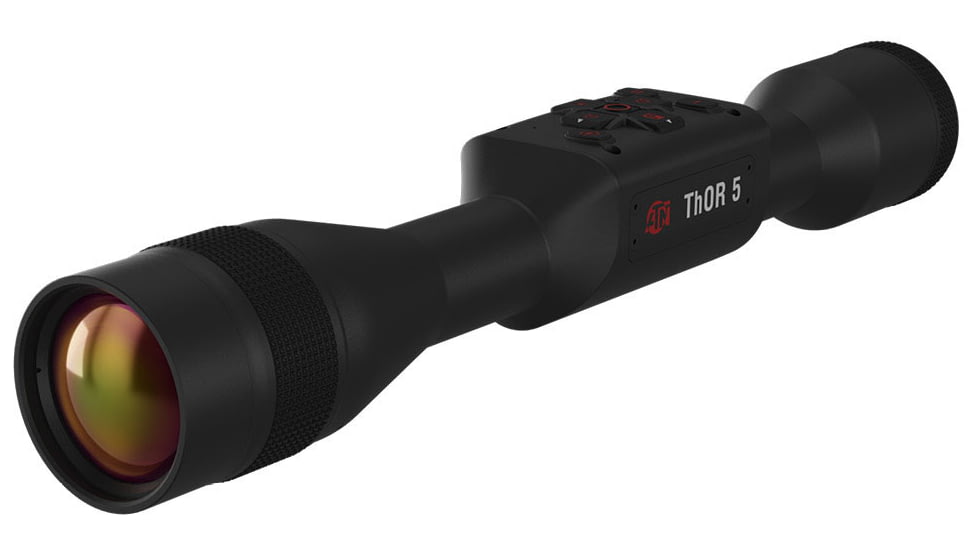 ATN Thor 5 4-32x 640x480 12 Micron Smart HD Thermal Rifle Scope, 30mm Tube w/ Gen 5 Sensor, Multiple Patterns &amp; Color Options Reticle, Black, TIWST5650A