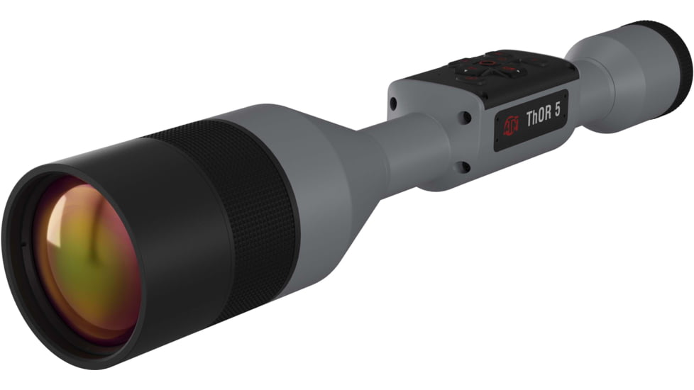 ATN Thor 5 5-40x 640x480 12 Micron Smart HD Thermal Rifle Scope, 30mm Tube w/ Gen 5 Sensor, Wolf Grey, TIWST5675AWG