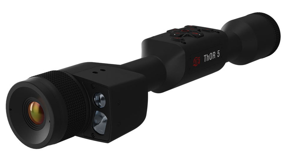ATN Thor 5 LRF 3-12x 320x240 12 Micron Smart HD Thermal Rifle Scope, 30mm Tube w/ Gen 5 Sensor, Multiple Patterns &amp; Color Options Reticle, Black, TIWST5319LRF