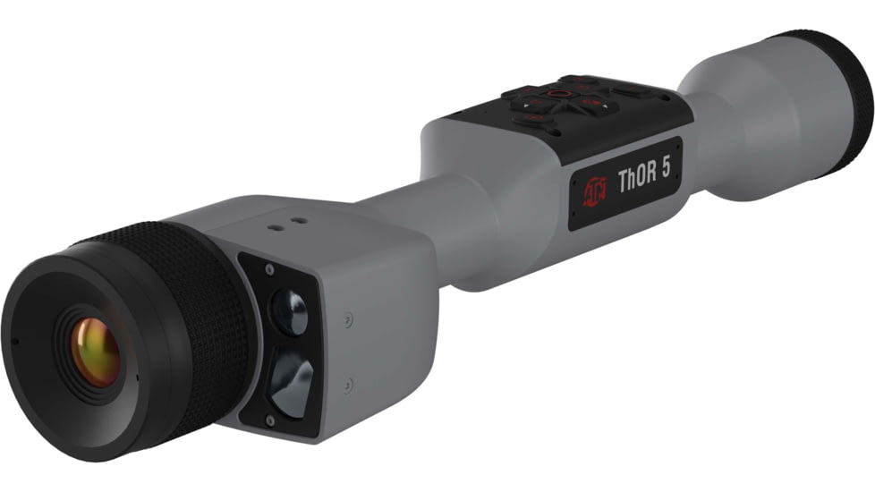 ATN Thor 5 LRF 3-12x 320x240 12 Micron Smart HD Thermal Rifle Scope, 30mm Tube w/ Gen 5 Sensor, Wolf Grey, TIWST5319LRFWG