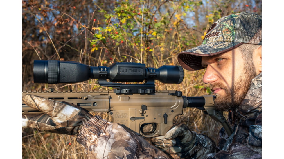 ATN Thor 5 LRF 4-32x 640x480 12 Micron Smart HD Thermal Rifle Scope, 30mm Tube w/ Gen 5 Sensor, Multiple Patterns &amp; Color Options Reticle, Black, TIWST5650LRF