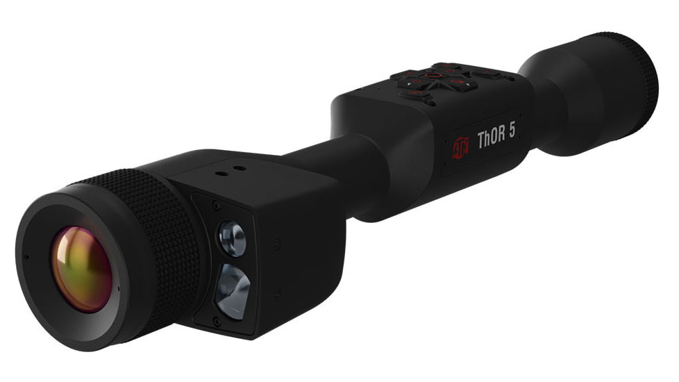ATN Thor 5 LRF 5-20x 320x240 12 Micron Smart HD Thermal Rifle Scope, 30mm Tube w/ Gen 5 Sensor, Multiple Patterns &amp; Color Options Reticle, Black, TIWST5335LRF