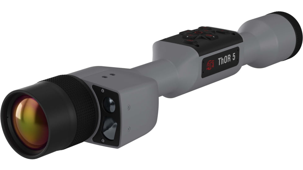 ATN Thor 5 LRF 5-40x 640x480 12 Micron Smart HD Thermal Rifle Scope, 30mm Tube w/ Gen 5 Sensor, Wolf Grey, TIWST5675LRFWG