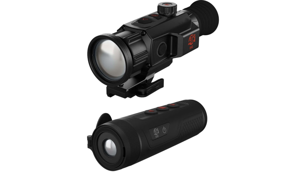 ATN ThOR 6 Mini Compact 3-24x Thermal Rifle Scope and BlazeTrek 619 Thermal Monocular