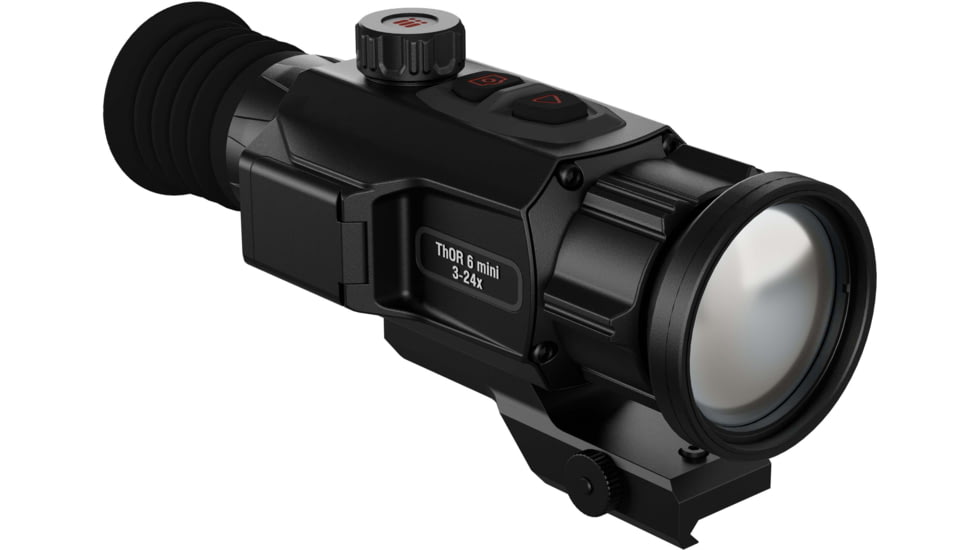 ATN ThOR 6 Mini Compact 3-24x50mm Thermal Rifle Scope, 50 Hz, 640x512, Black, TIWST6M650