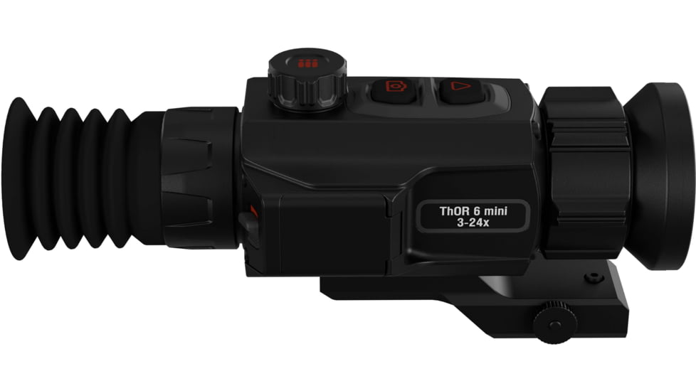 ATN ThOR 6 Mini Compact 3-24x50mm Thermal Rifle Scope, 50 Hz, 640x512, Black, TIWST6M650