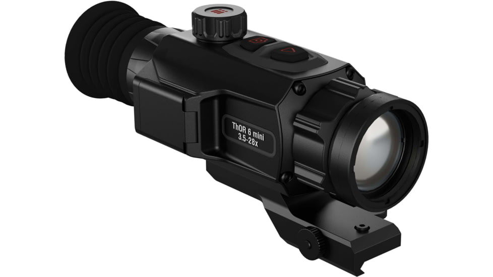 ATN ThOR 6 Mini Compact 3.5-28x35mm Thermal Rifle Scope, 50 Hz, 384x288, Black, TIWST6M335