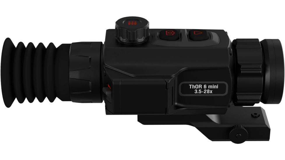 ATN ThOR 6 Mini Compact 3.5-28x35mm Thermal Rifle Scope, 50 Hz, 384x288, Black, TIWST6M335