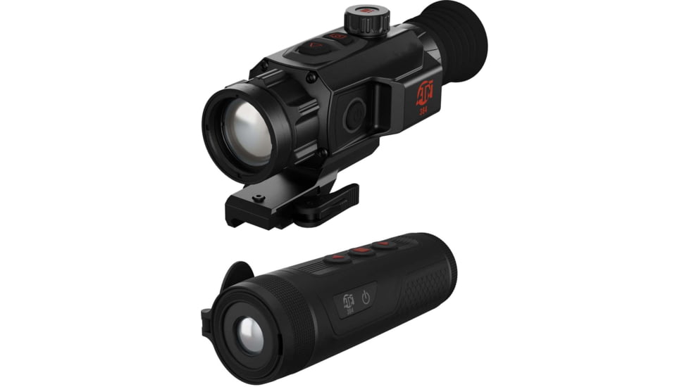 ATN ThOR 6 Mini Compact 3.5-28xx Thermal Rifle Scope and BlazeTrek 319 Thermal Monocular