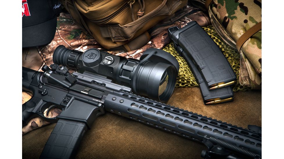 ATN ThOR HD 384x288 Thermal Rifle Scope w/Video Recording, Wi-Fi, GPS, Smartphone Control via App. Black