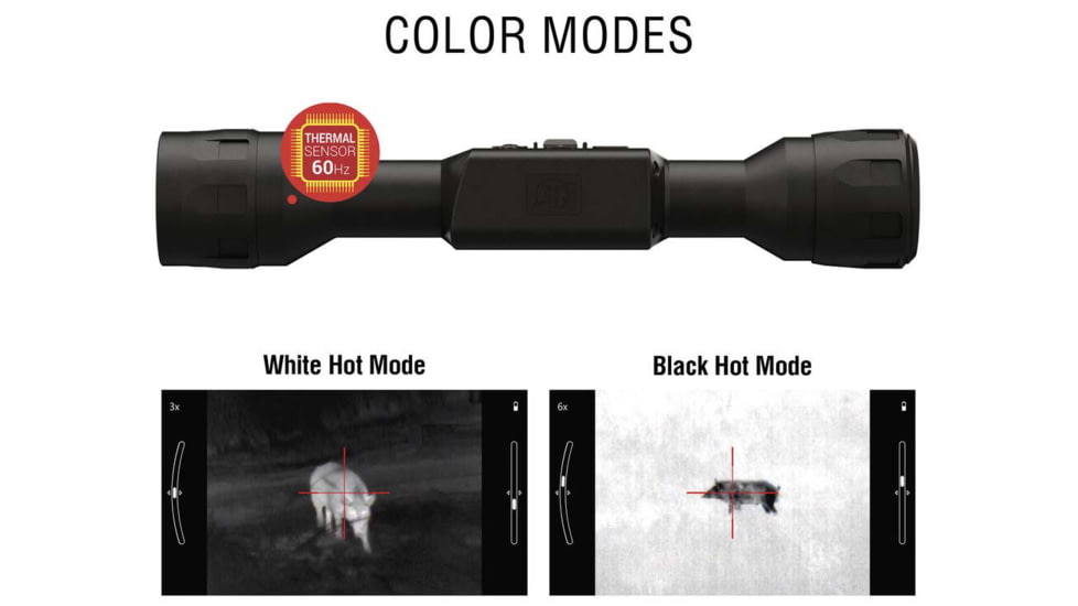 ATN Thor-lt 160x120 Thermal Rifle Scope, Black - TIWSTLT150X