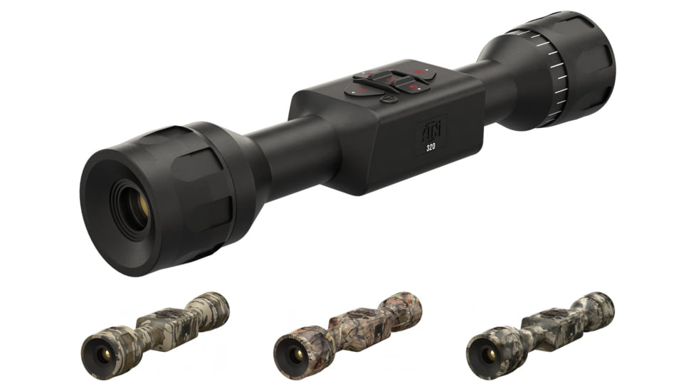 ATN ThOR LT 320 2-4x Thermal Rifle Scope, Black, Mossy Oak Bottomland, Mossy Oak Break-Up Country, Mossy Oak Elemants Terra