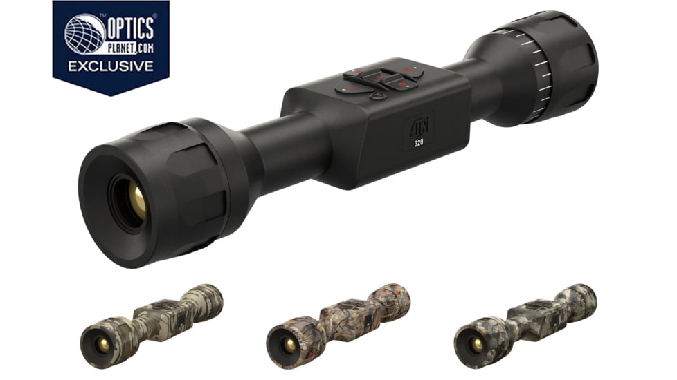 ATN ThOR LT 320 3-6x Thermal Rifle Scope, Black, Mossy Oak Bottomland, Mossy Oak Break-Up Country, Mossy Oak Elemants Terra
