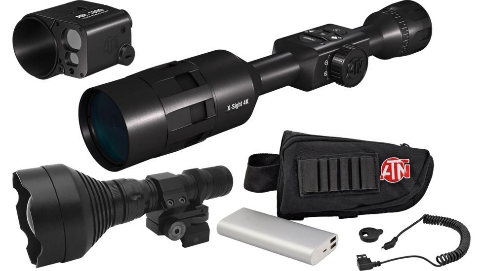 ATN X-Sight 4K 5-20 Day/Night Master Kit Battery Pack w/ IR Illuminator and Ballistic Laser