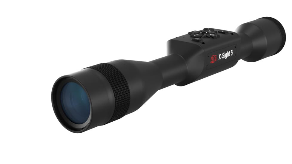 ATN X-Sight 5 3-15x UHD Smart Day/Night Hunting Rifle Scope, 30mm Tube w/ Gen 5 Sensor, Multiple Patterns &amp; Color Options Reticle, Black, DGWSXS3155P