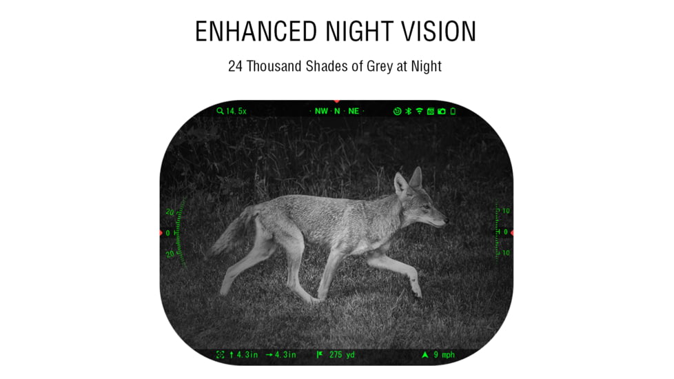 ATN X-Sight 5 LRF 3-15x UHD Smart Day/Night Hunting Rifle Scope, 30mm Tube w/ Gen 5 Sensor, Multiple Patterns &amp; Color Options Reticle, Black, DGWSXS3155LRF