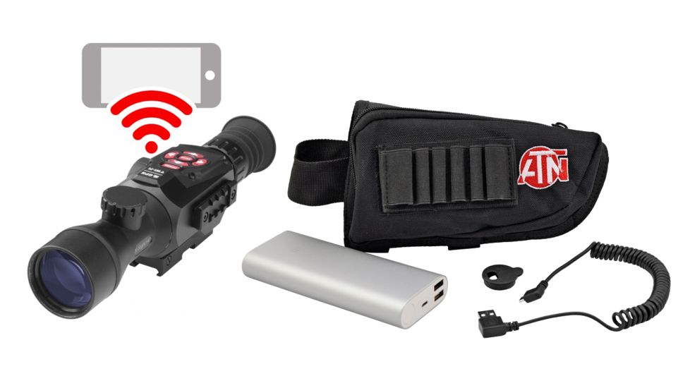 ATN X-Sight-II 5-20x Smart Day/Night Rifle Scope w/HD Video Plus ATN Extended Life Battery Pack