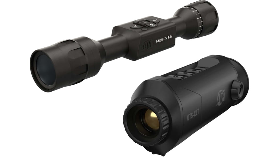 ATN X-Sight LTV 3-9x Day/Night Hunting Rifle Scope &amp; ATN OTS-XLT 2-8x Thermal Viewer