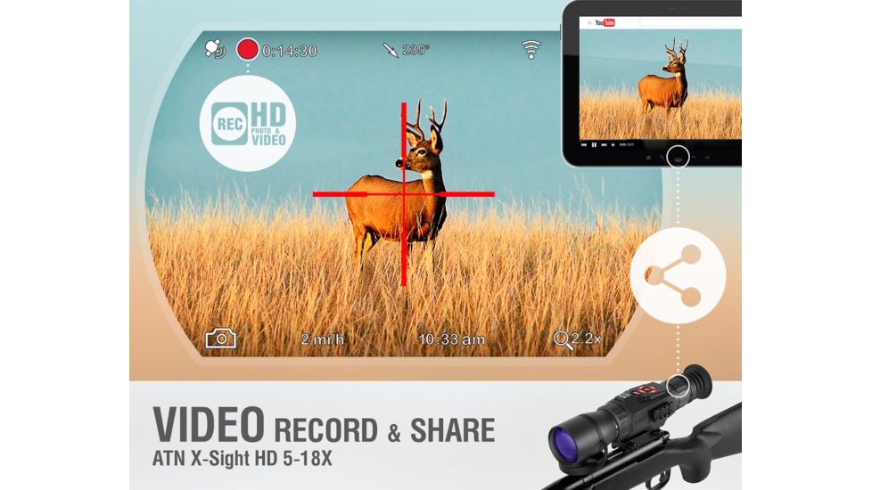 ATN X-Sight Night Vision Rifle Scope 5-18x