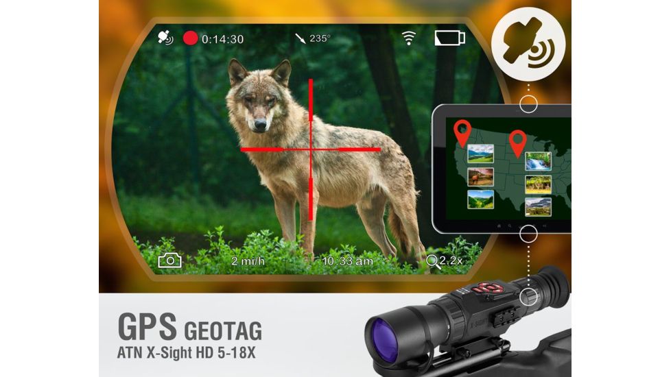 ATN X-Sight Night Vision Rifle Scope 5-18x