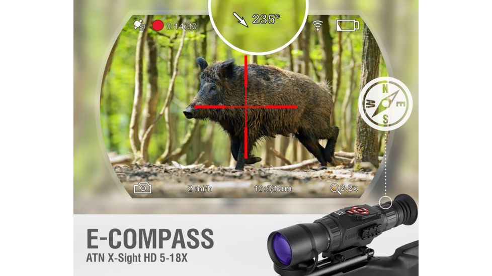 ATN X-Sight Night Vision Rifle Scope 5-18x