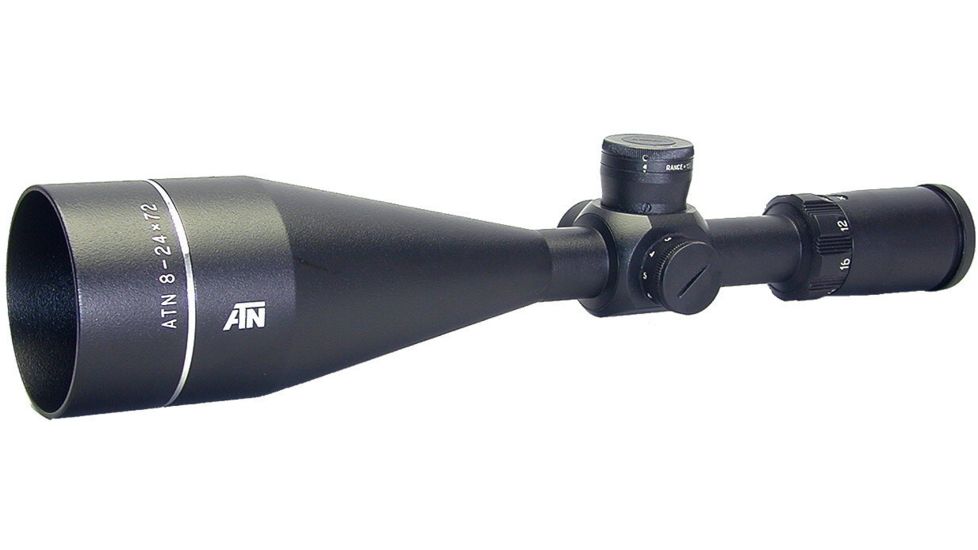 ATN 8-24x75LU Professional Rifle Scope w/ 30mm rings &amp; 6 cams