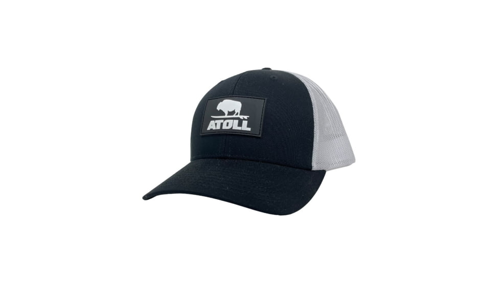 Atoll Board Co Atoll Boards Hat With Rubber iSUP Leash Patch - Black/White - Black/White, SQ6798563
