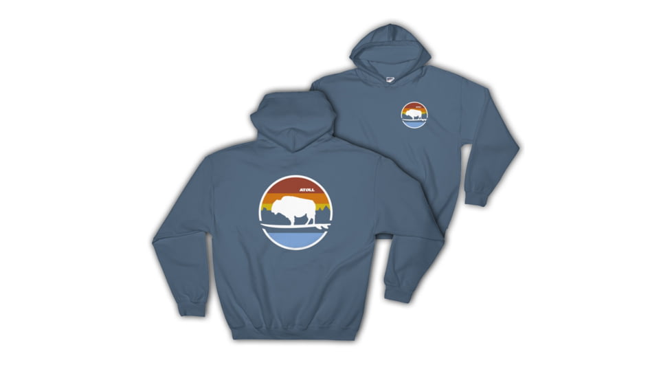 Atoll Board Co Atoll Boards Landscape Hooded Sweatshirt - Black, XXL - Black,XXL, SQ1846378
