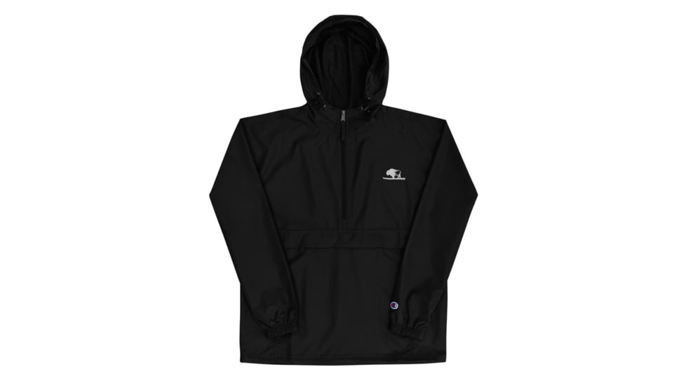 Atoll Board Co Atoll Embroidered Champion Packable Unisex Jacket - Black, 2XL - Black,2XL, 628E861415931Black-2XL